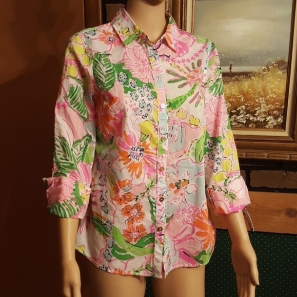 𝅺LILLY PULITZER top. Size s/p - Picture 1 of 8